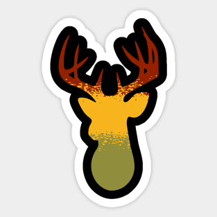 Ombre deer Sticker